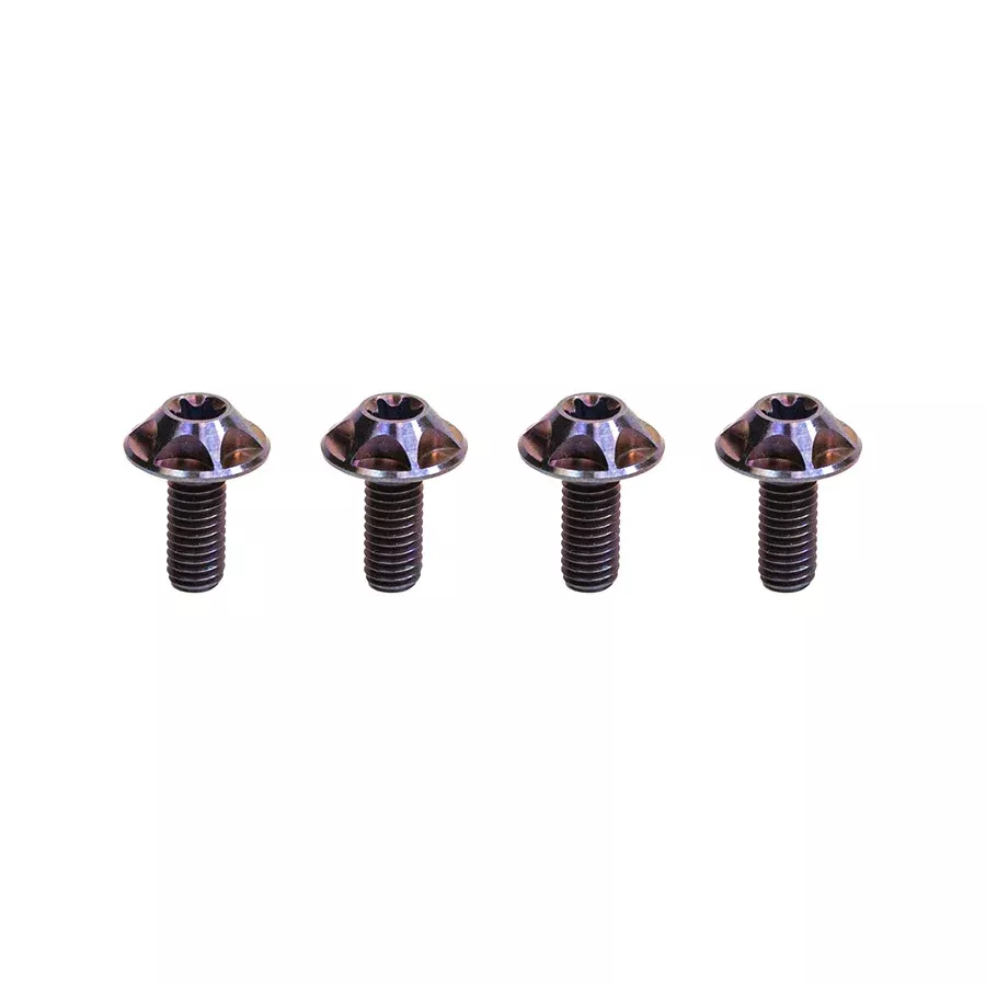 Silca Sicuro Ti bottle cage bolts Set Purple Anodized Set of 4