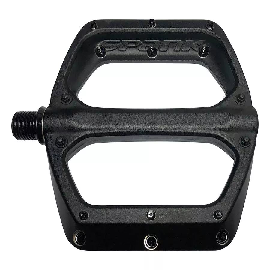 Spank SPOON DC Platform Pedals Body: Aluminum Spindle: Cr-Mo 9/16'' Black Pair