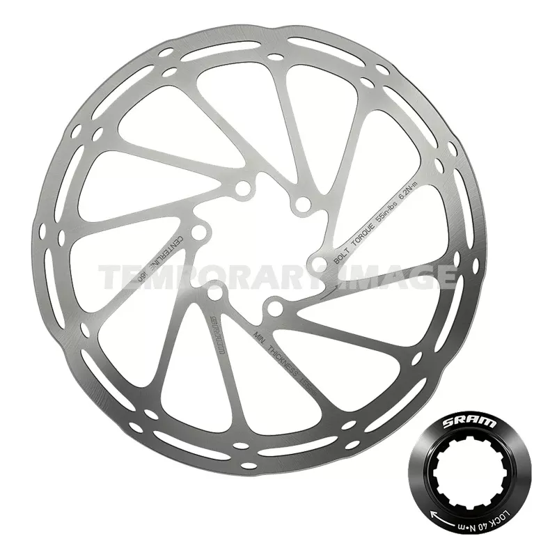 SRAM CenterLine Disc Brake Rotor - 180mm Center Lock 1.85mm Includes Internal Tooled Lockring