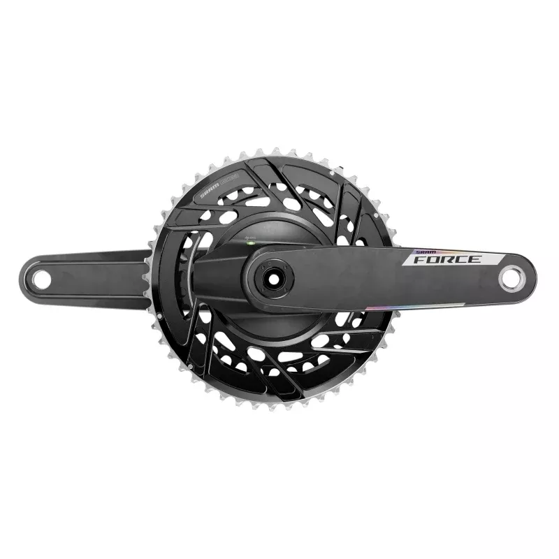 SRAM Force AXS Power Meter Crankset - 165mm 12-Speed 50/37t Thread Mount 8-Bolt PM Spider DUB Spindle Carbon E1