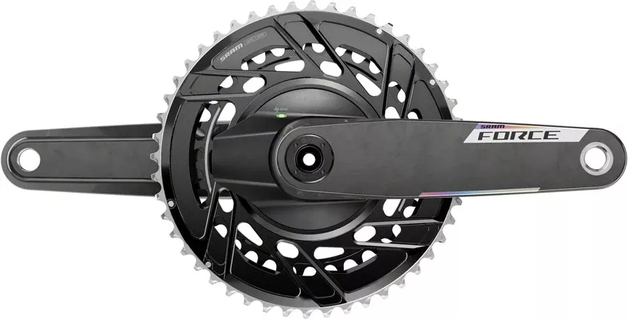 SRAM Force AXS Power Meter Crankset - 170mm 12-Speed 48/35t Thread Mount 8-Bolt PM Spider DUB Spindle Carbon E1