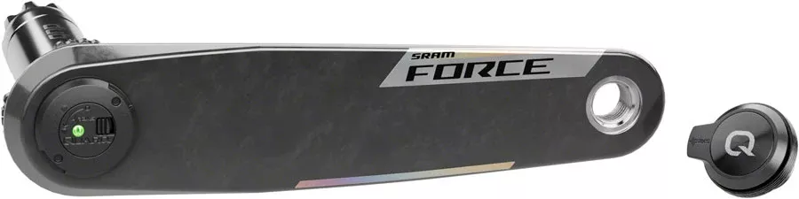 SRAM Force AXS Wide Left Crank Arm Power Meter Spindle Assembly - 160mm 12/13-Speed DUB PM Spindle Carbon E1