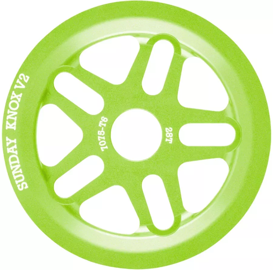 Sunday Knox V2 Sprocket - 28t Electro Green