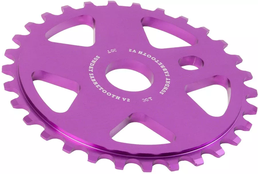 Sunday Sabretooth V2 Sprocket - 30t Anodized Purple