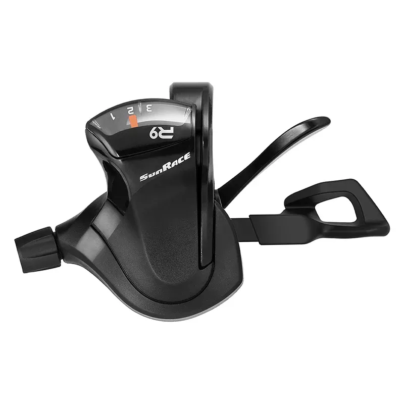 Sunrace DLR933 Flat Bar Trigger ShifterLeft 3sp 2 to 1 Blk 140g