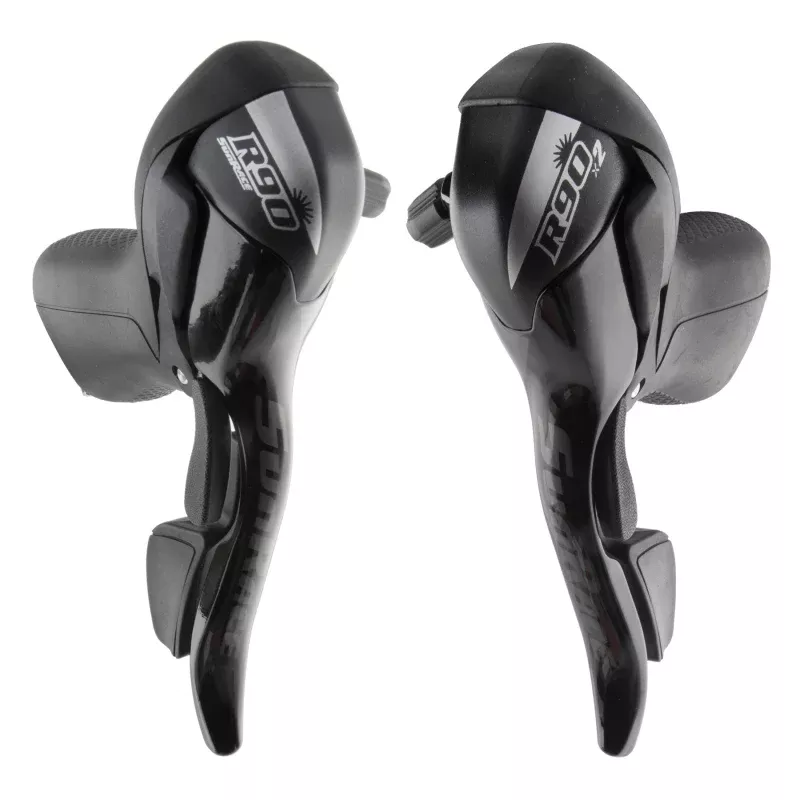 Sunrace ST-R91 Shift/Brake Levers STR91 Pair 2x9sp 2 to 1 Blk