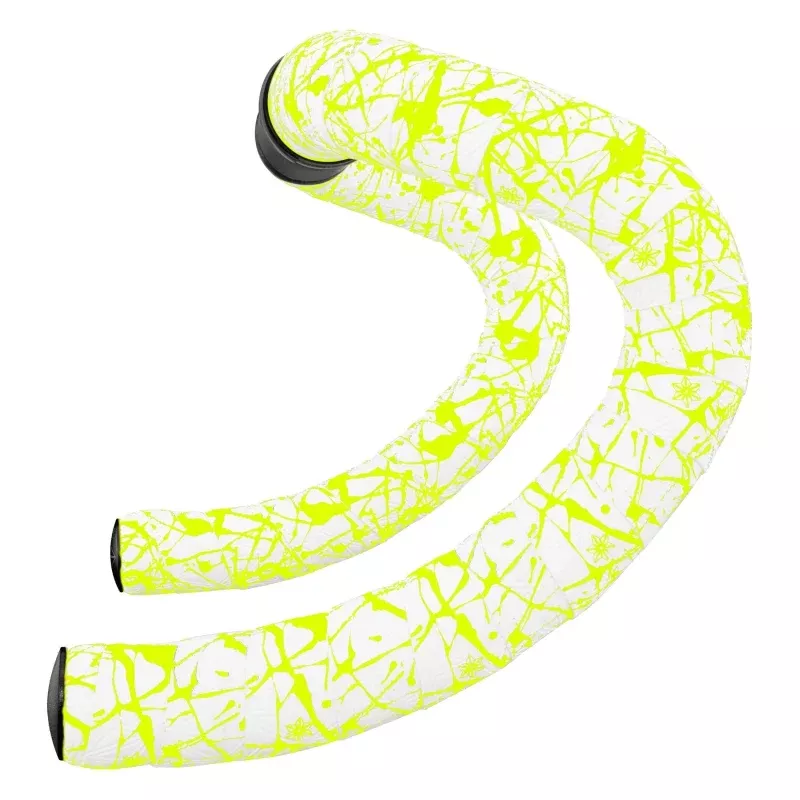 Supacaz Super Sticky Kush White/Neon Yellow bar tape