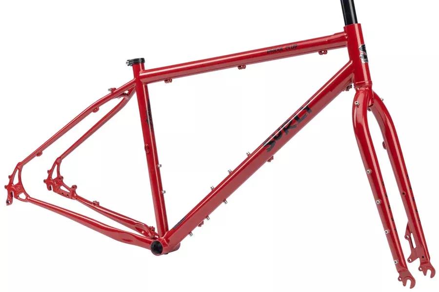 Surly Bridge Club Frameset - 27.5" Steel Lingering Cranberry Medium