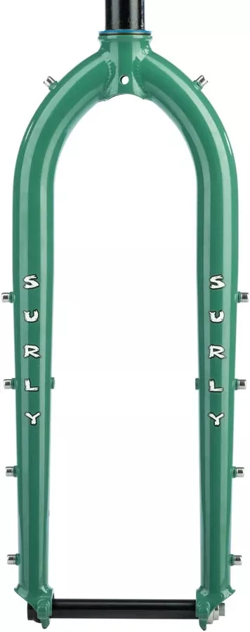 Surly Dinner Fork - 27.5" 15x110mm Thru-Axle 1-1/8" Straight Steerer 420mm Axle To Crown Steel Purple Dust Bunny