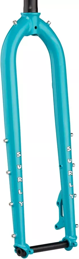 Surly Dinner Fork - 27.5" 15x110mm Thru-Axle 1-1/8" Straight Steerer 485mm Axle To Crown Steel Snow Mold