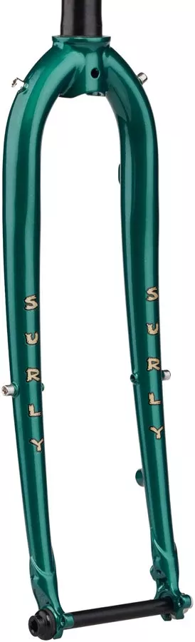 Surly Straggler Thru-Axle Fork - 700c 410mm 1-1/8" Straight Steerer Steel Subtropic Algae