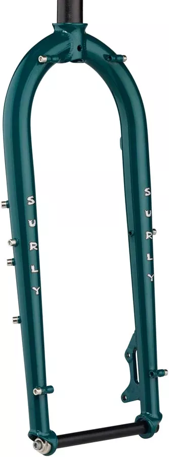 Surly Wednesday Fork - 26" 15x150mm Thru-Axle 1-1/8" Straight Steerer Steel OG Algae