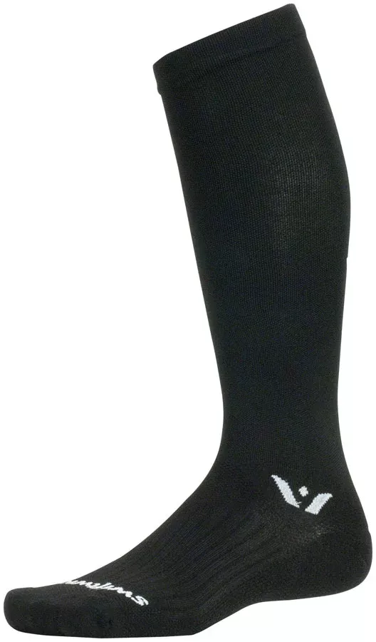 Swiftwick Aspire Knee High Socks - 12" Black Large