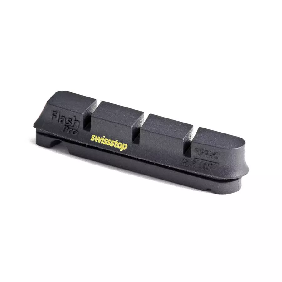 SwissStop FlashPro Replacement pads for carbon rims Shimano Black Prince Pack of 4