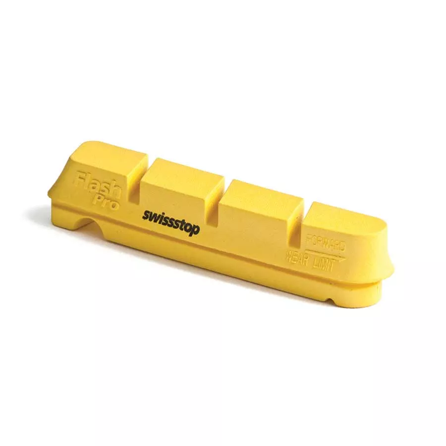 SwissStop FlashPro Replacement pads for carbon rims Shimano Yellow King Pack of 4