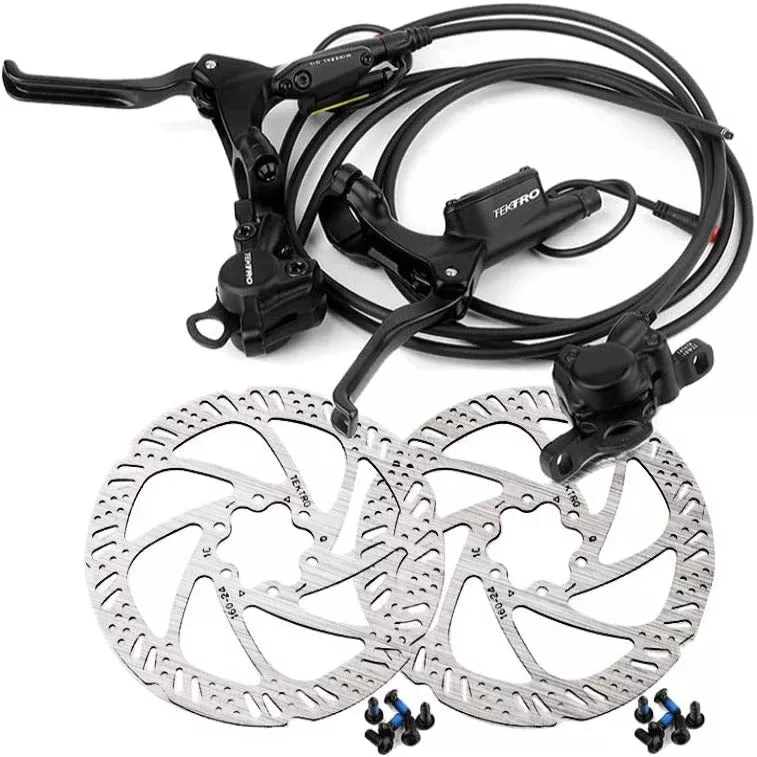 Tektro HD-E350 Hydraulic Disc Brake Set for Electric Bikes – Front & Rear with Rotors