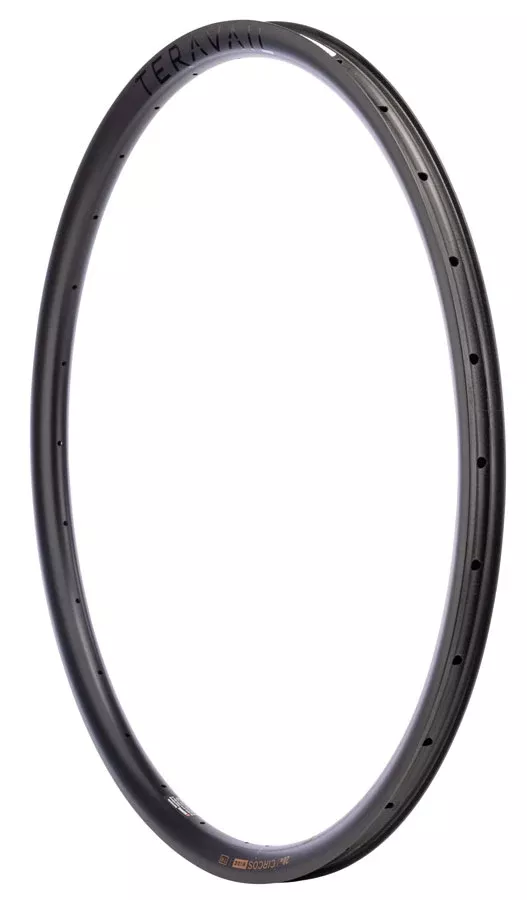 Teravail Circos Wide Gravel Rim - Rear 32" Disc Matte Carbon 32H
