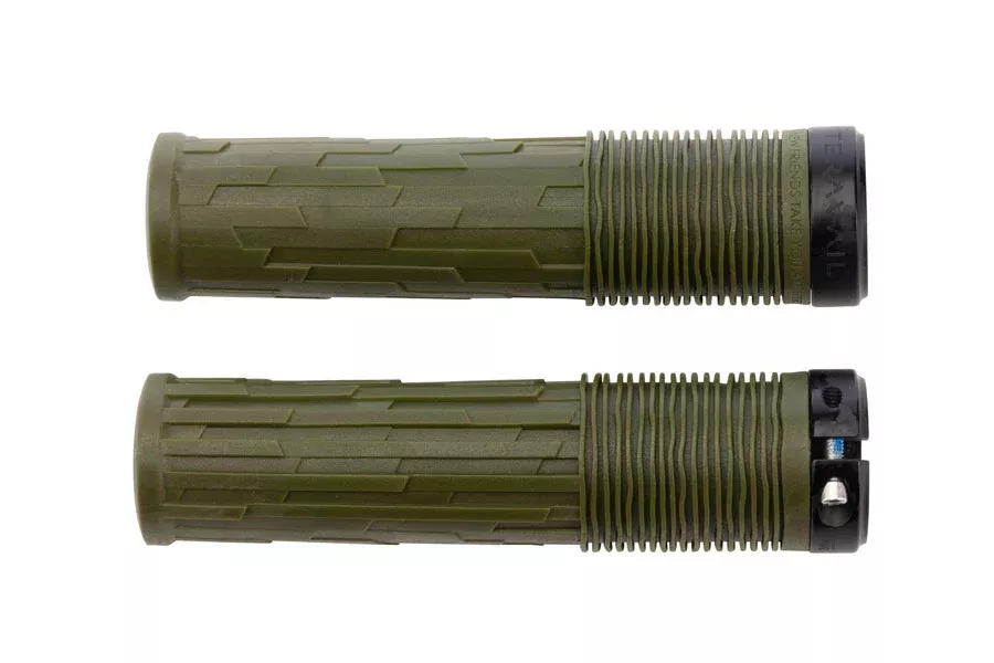 Teravail Lytho Grips - Lock-On Olive Green 35mm