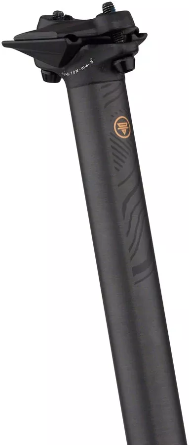 Teravail Stratum Carbon Seatpost - 31.6 x 400mm 0mm Offset Black
