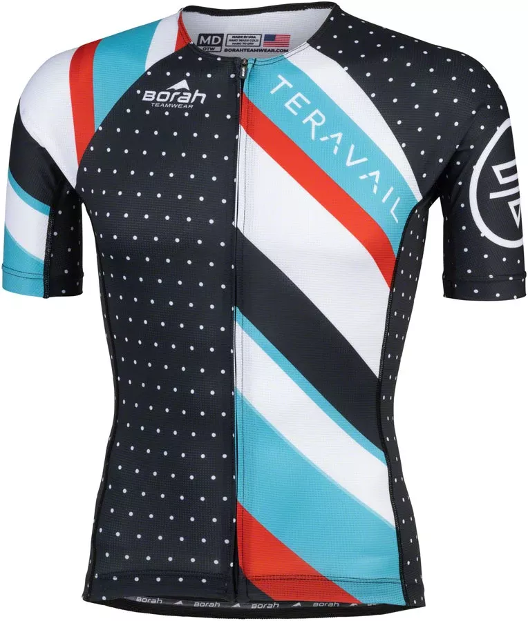 Teravail Waypoint Men's Jersey - Black White Blue Red Large