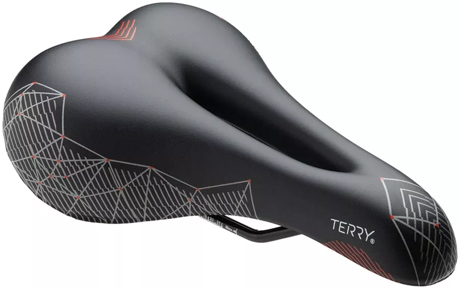 Terry Cite Y Gel Saddle - Steel Prism Red
