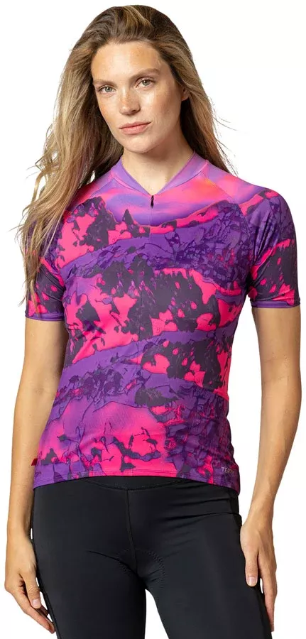 Terry Soleil Short Sleeve Jersey - Beartooth Fuchsia Medium