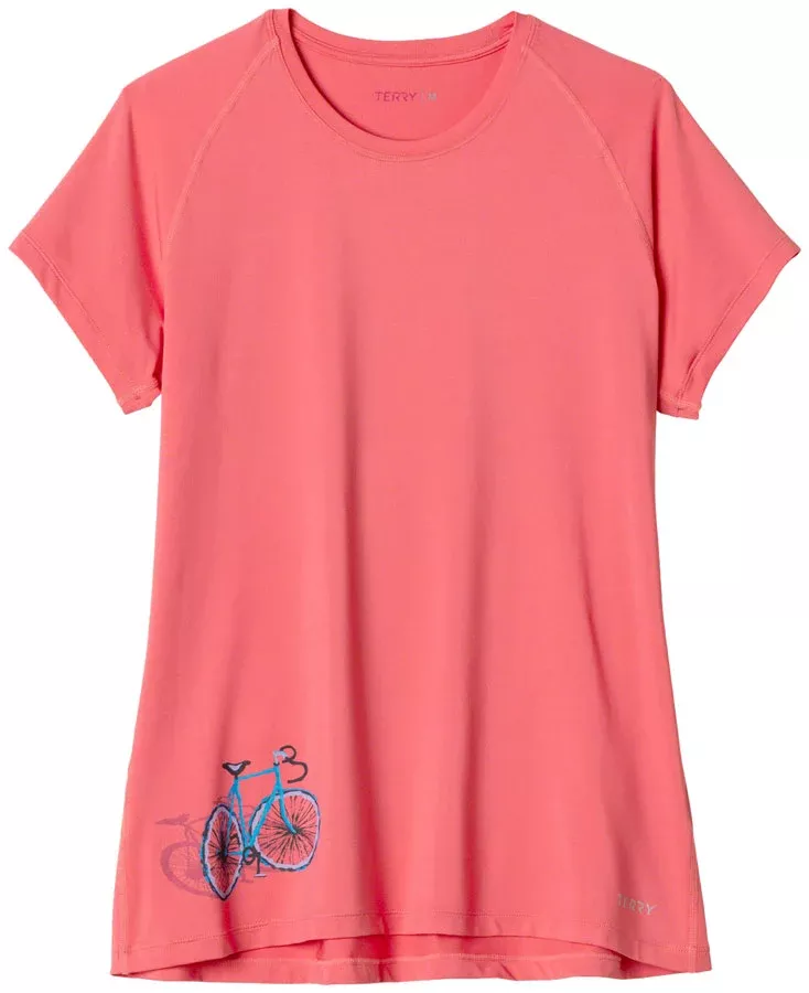 Terry Tech Short Sleeve T-Shirt - Coral Shadow X-Large