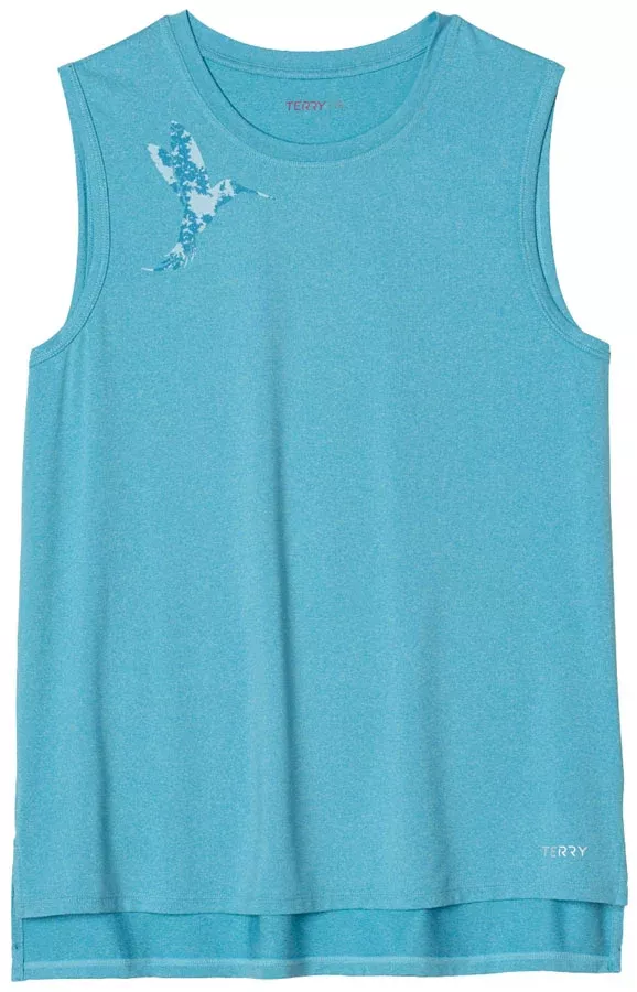 Terry Tech Tank - Horizon Blue Hummingbird Small