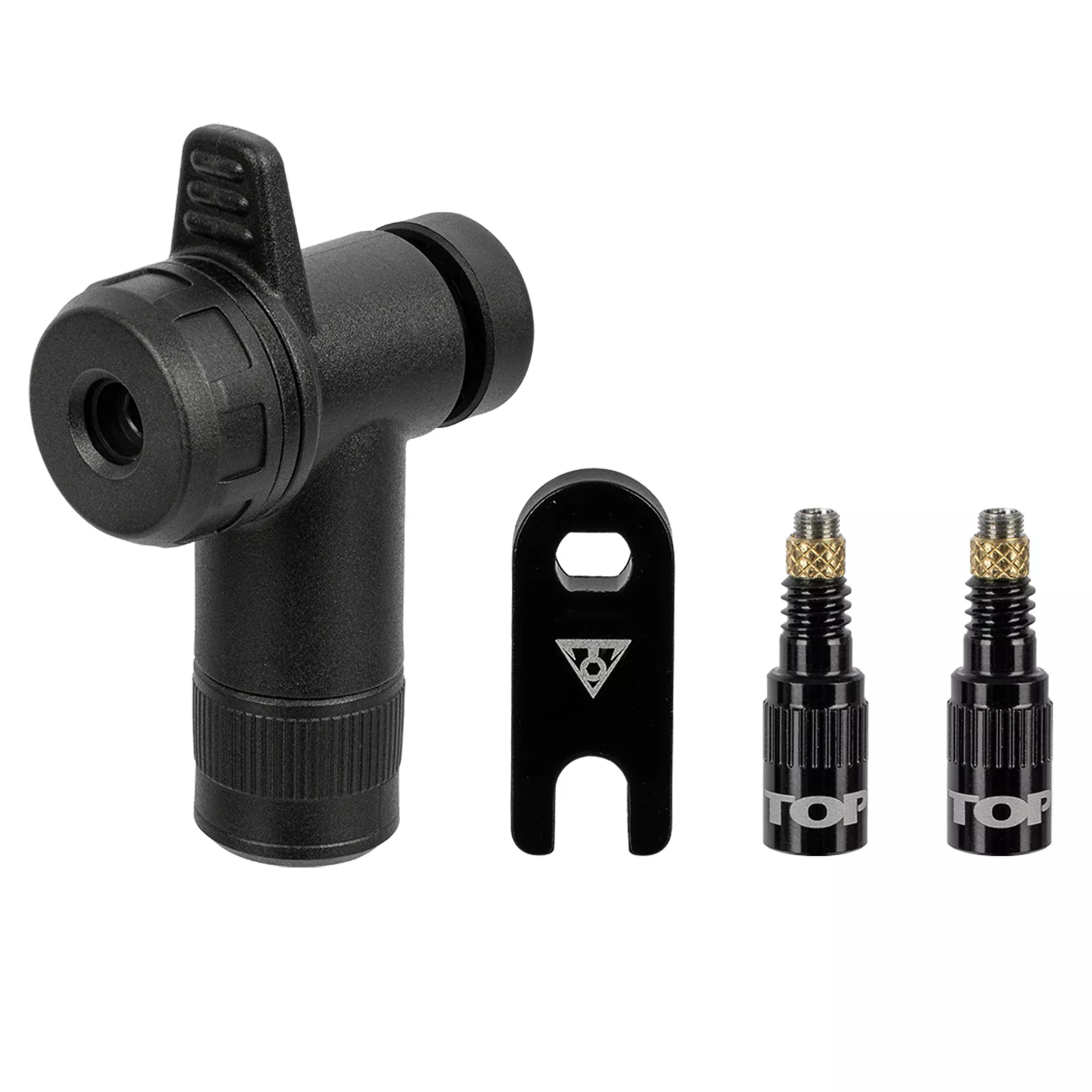 Topeak TurboFlow Valve Combo with RapidHead Black