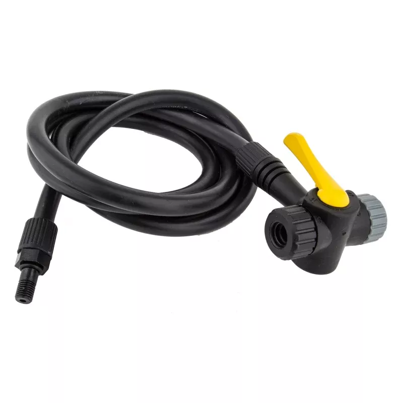 Topeak TwinHead Schrader/Presta Valve Adaptor 38" Hose Retrofits Most Pumps