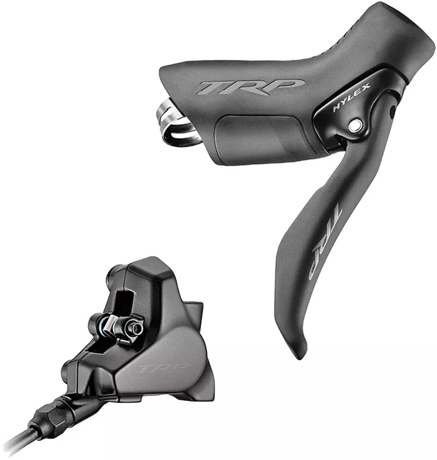 TRP Hylex Disc Brake Lever - Right Hydraulic 2-Piston 1900mm Hose Flat Mount BLK