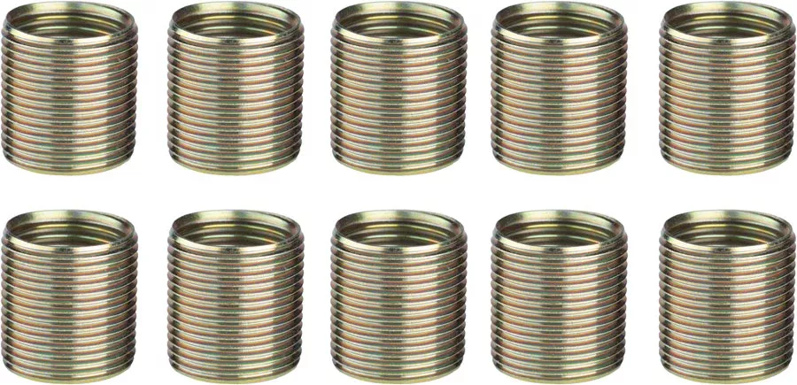 Unior Proprietary Crank Repair Pedal Thread Inserts Right Crankarm 9/16" 10 Pack Brass