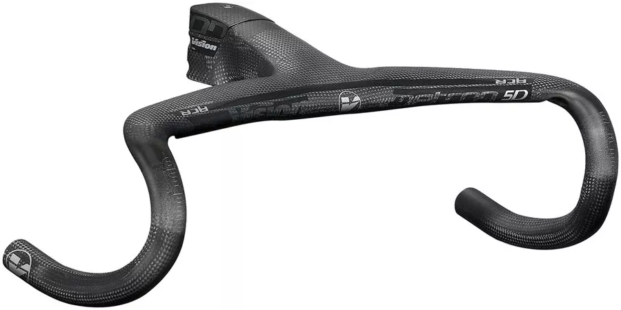 Vision Metron 5D ACR 3K Integrated Handlebar 130mm Stem Length 400mm Width -6° Angle Internal Cable Routing ACR – Carbon