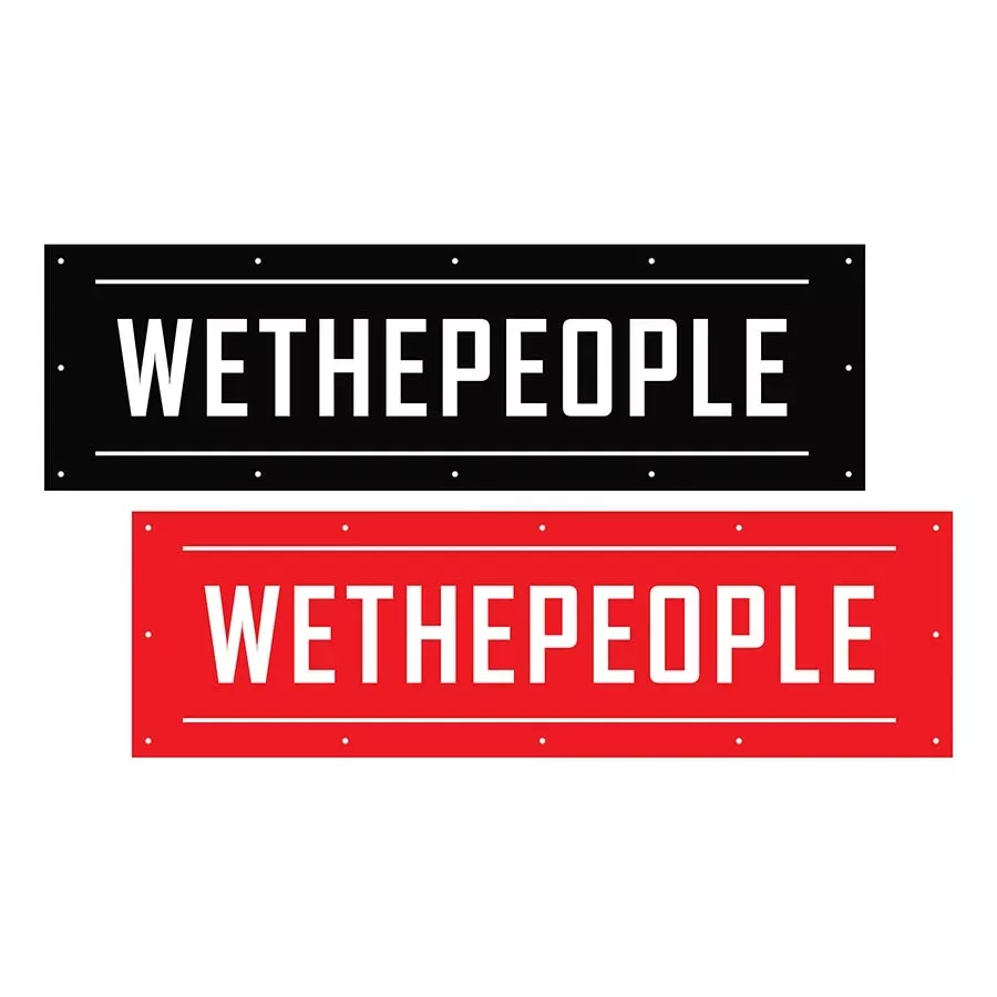 We The People Contest Banner 2pcs - 200cmx60cm Set