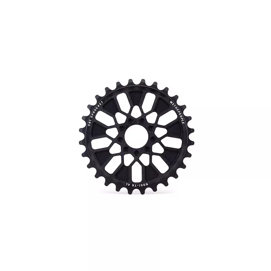 We The People Pathfinder Chainring Teeth: 28 6061-T6 Aluminum Black