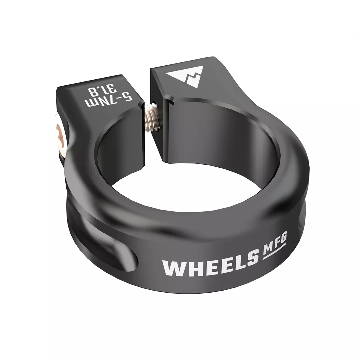 Wheels Manufacturing Seatpost Clamp - 31.8mm Bolt-On Black