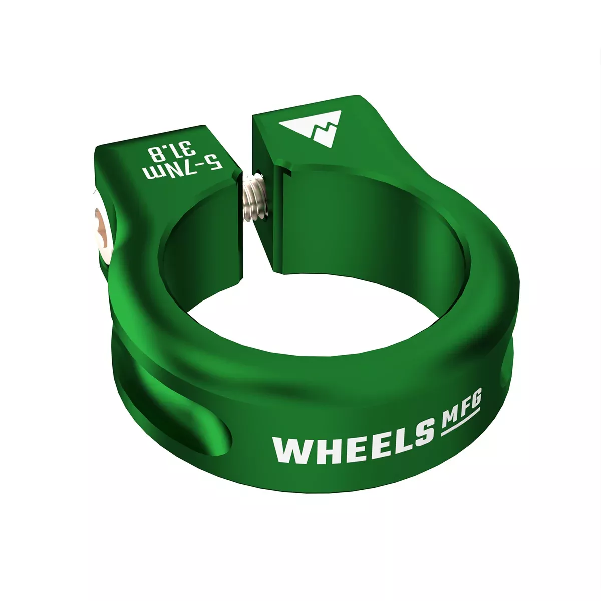 Wheels Manufacturing Seatpost Clamp - 31.8mm Bolt-On Green