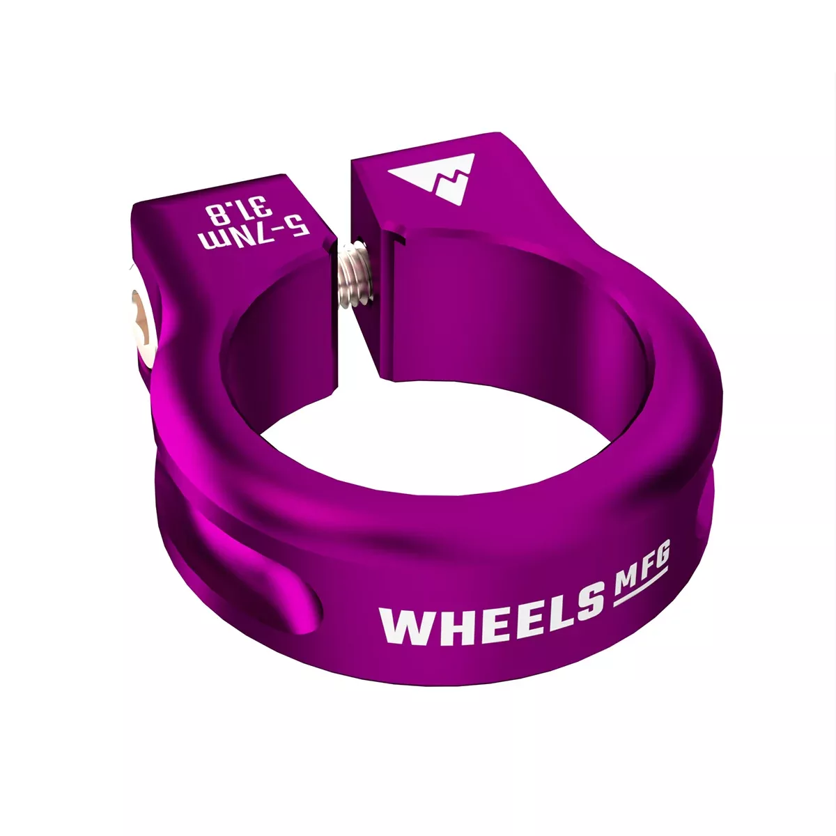 Wheels Manufacturing Seatpost Clamp - 31.8mm Bolt-On Purple