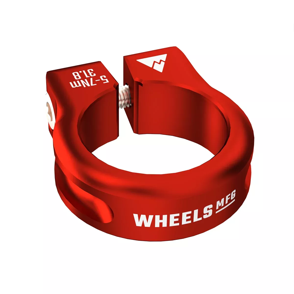 Wheels Manufacturing Seatpost Clamp - 31.8mm Bolt-On Red