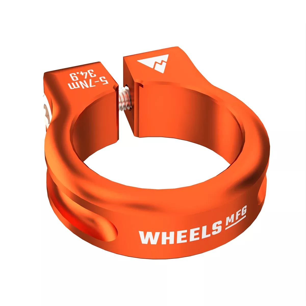 Wheels Manufacturing Seatpost Clamp - 34.9mm Bolt-On Orange