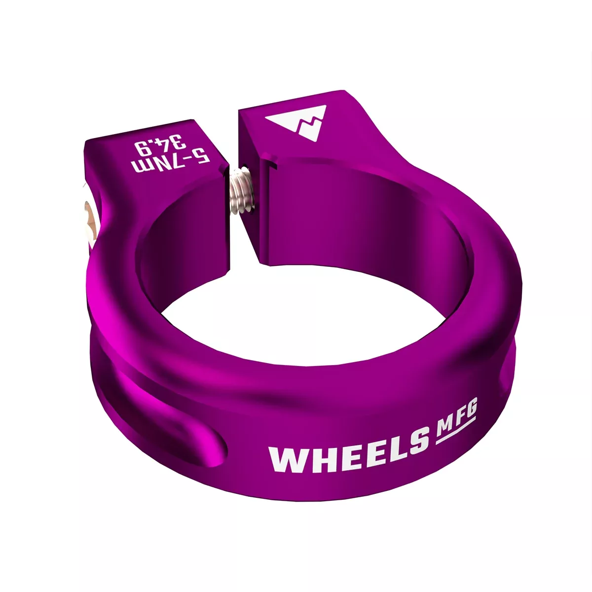 Wheels Manufacturing Seatpost Clamp - 34.9mm Bolt-On Purple
