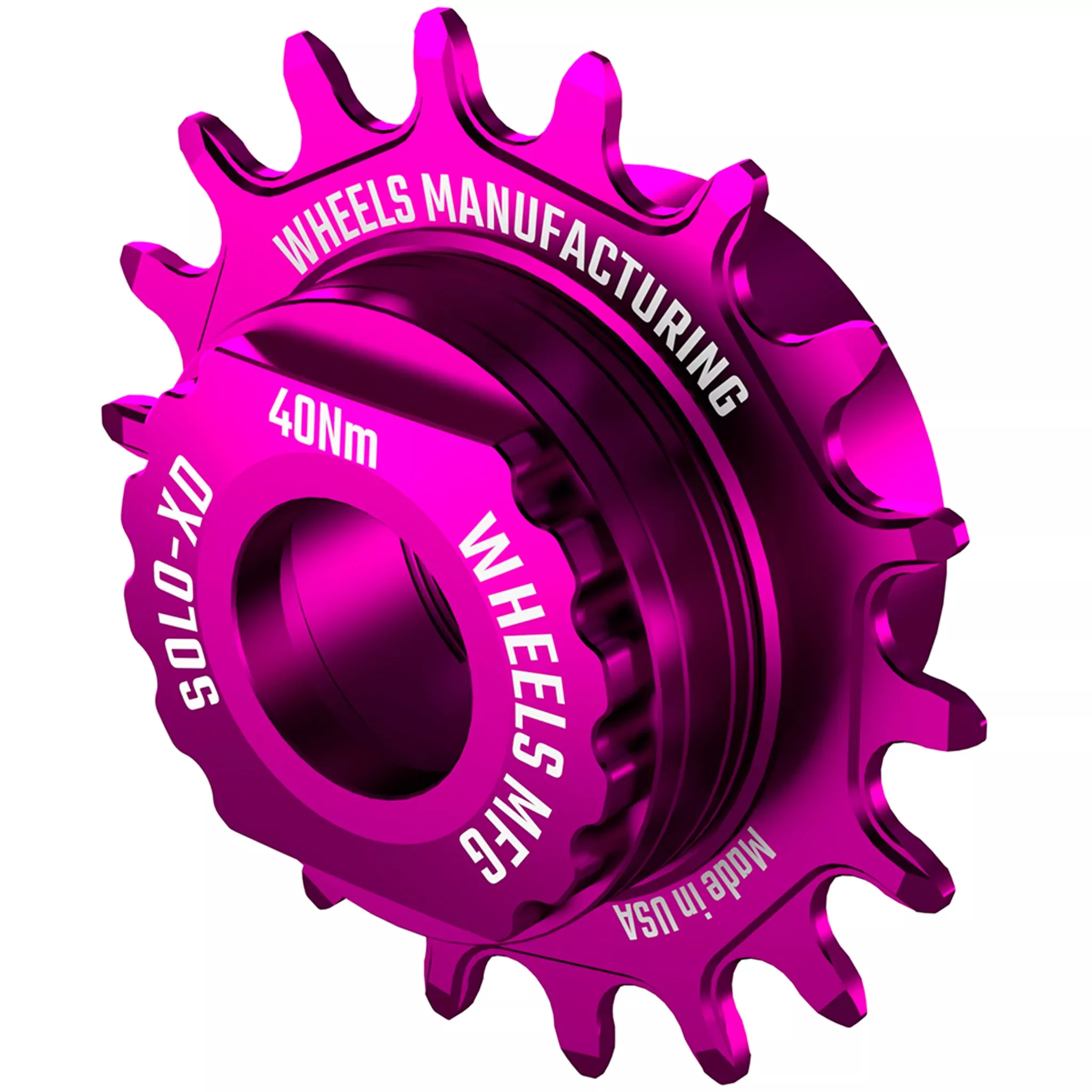 Wheels Manufacturing SOLO-SPLINE Micro Spline Single Speed Conversion Kit - 18t For Shimano Micro Spline Hub Bodies Red