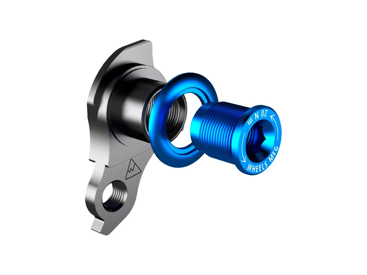 Wheels Manufacturing Universal Derailleur Hanger - 487-5 For Trek ABP MTB Frames designed to accept SRAM UDH BLK/Teal