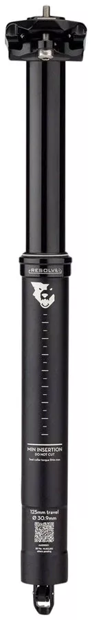 Wolf Tooth Resolve Dropper Seatpost - 30.9 125mm Travel Black Rev 1