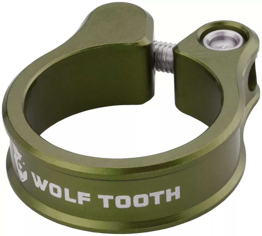 Wolf Tooth Seatpost Clamp - 31.8mm Bolt-On Olive