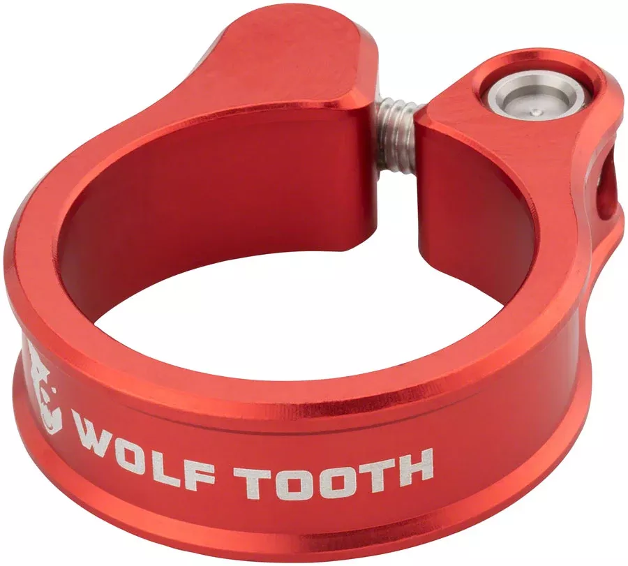 Wolf Tooth Seatpost Clamp - 31.8mm Bolt-On Red