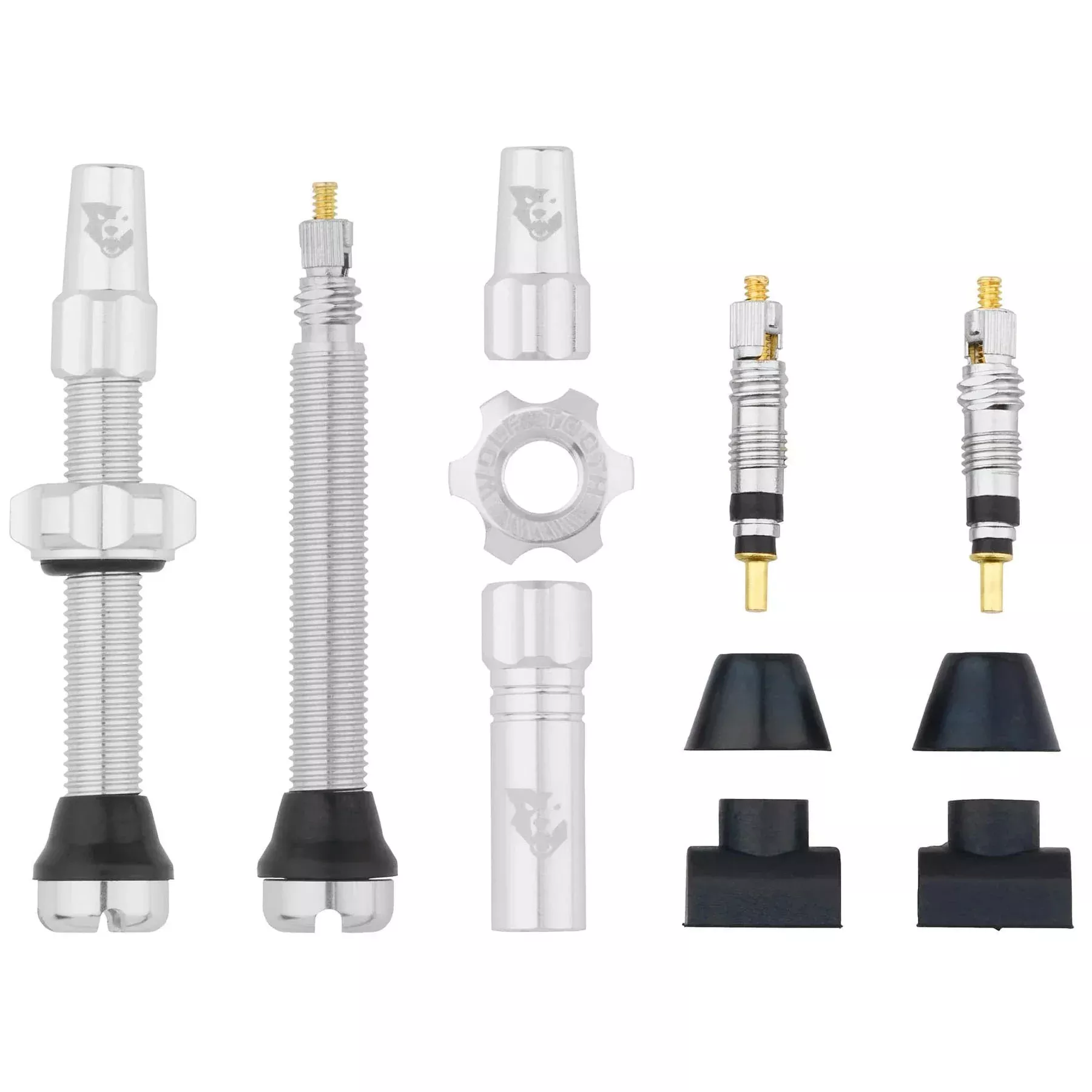 Wolf Tooth Tubeless Valve Stem Kit - 44 mm Silver