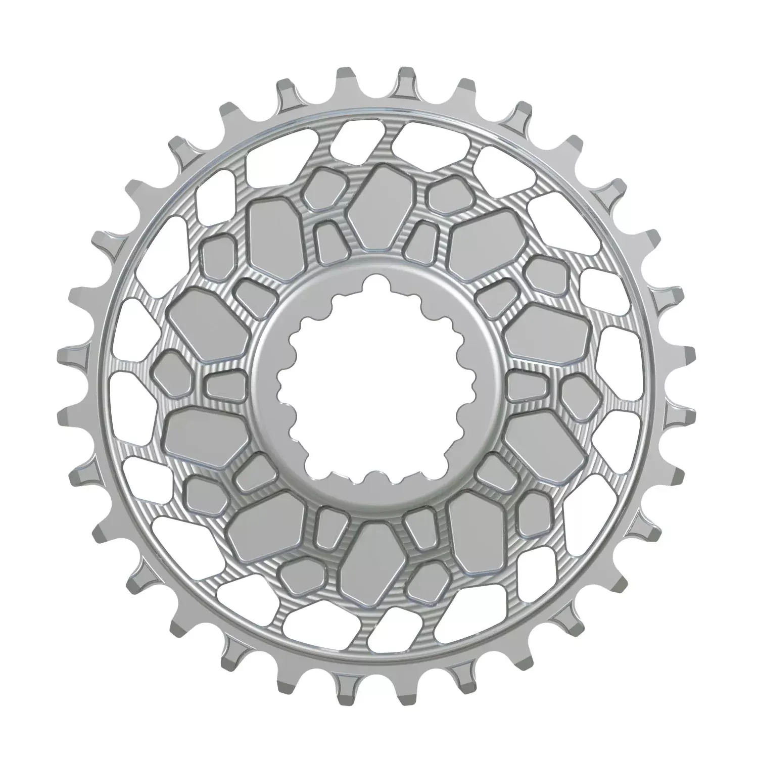 Works Components GEO Chainring SRAM 3-Bolt 32T Boost 3mm Slv