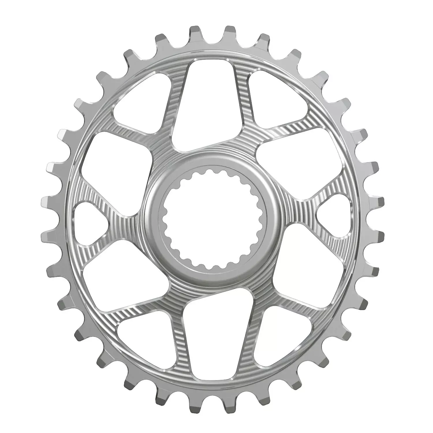 Works Components Oval Chainring Shimano DM 32T Boost 3mm Slv