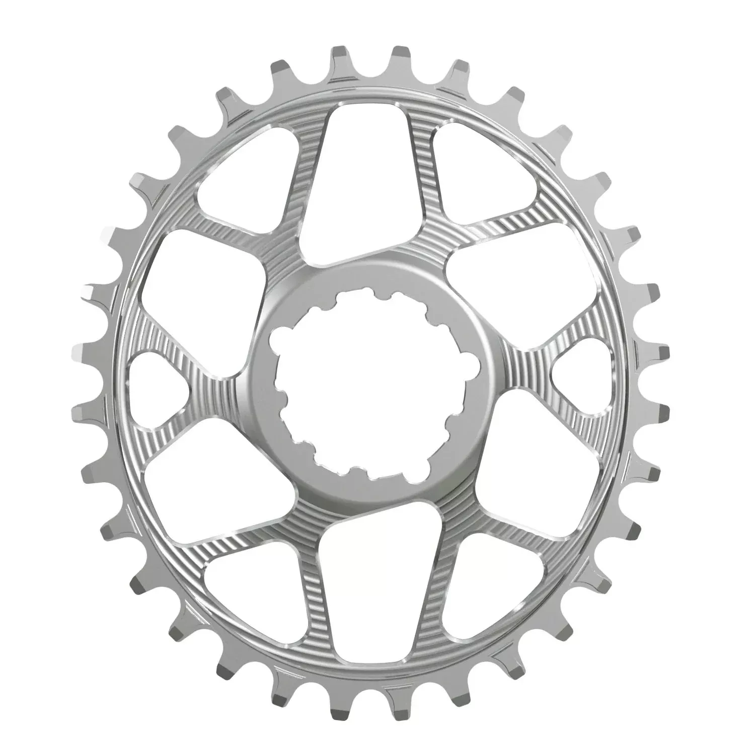 Works Components Oval Chainring SRAM 3-Bolt 30T Boost 3mm Slv